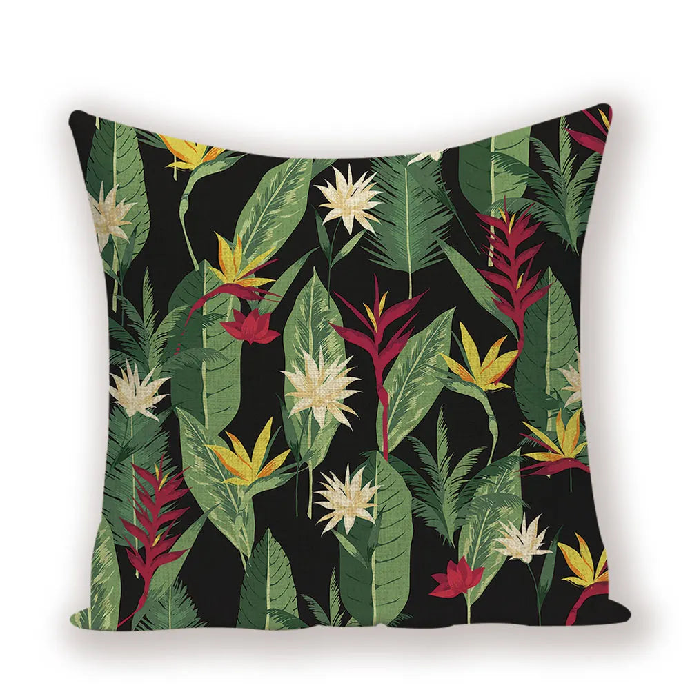 Coussin Jungle Carré Déco-exotique.fr