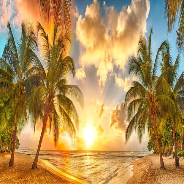 Papier peint Tropical Plage Déco-exotique.fr