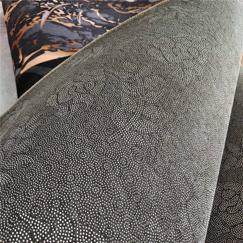 Tapis Jungle Gris et Or Déco-exotique.fr