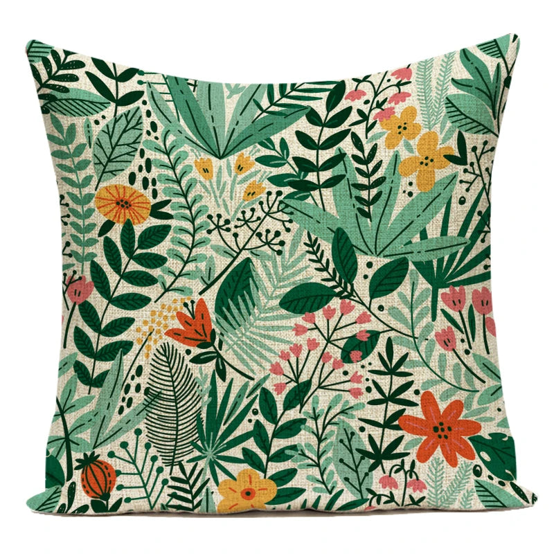 Coussin Jungle Délicate Déco-exotique.fr