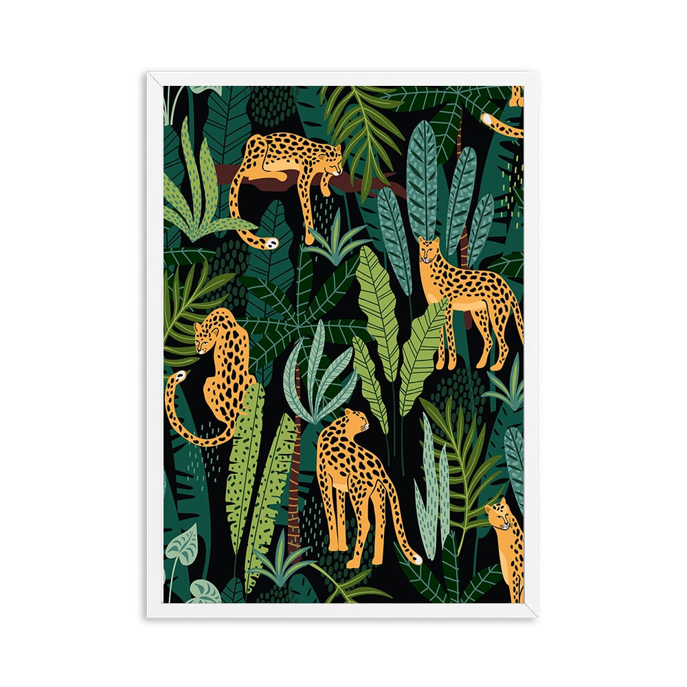 Affiche Jungle Léopard Déco-exotique.fr