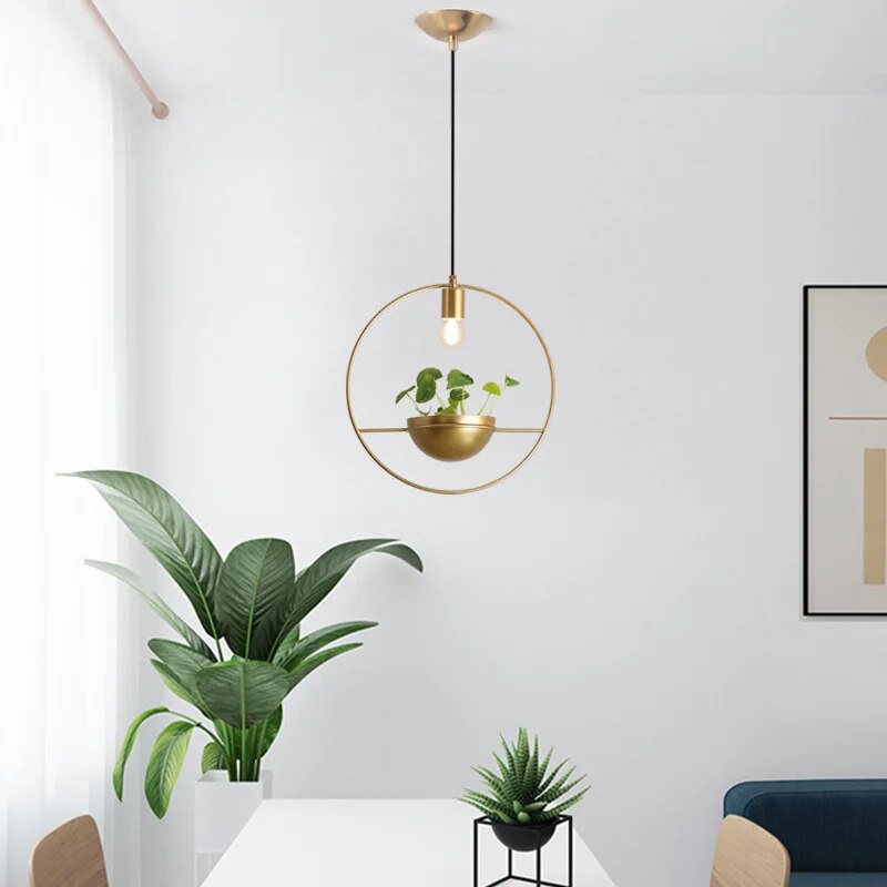 Luminaire avec Plante Déco-exotique.fr