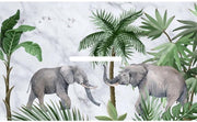 Papier peint Jungle Panoramique Éléphant Déco-exotique.fr