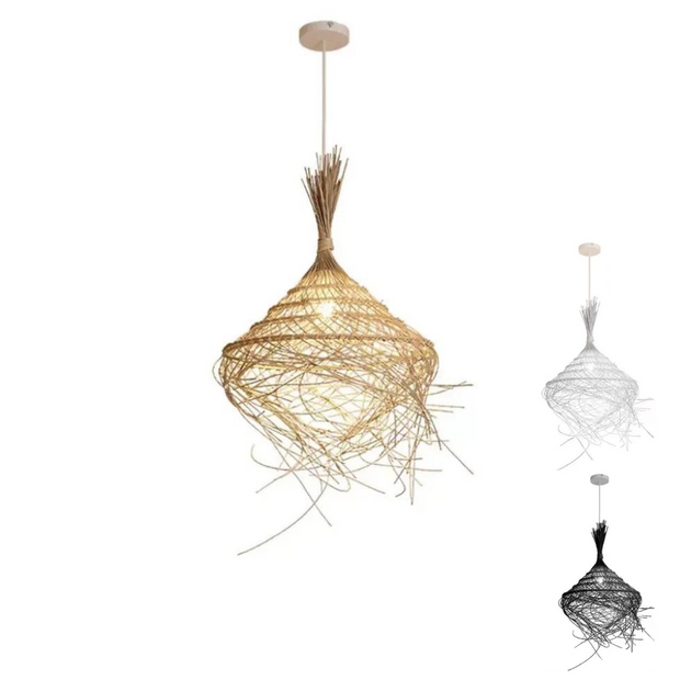Luminaire Naturel Rotin Tressé Déco-exotique.fr