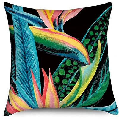 Coussin Jungle Colorée Déco-exotique.fr