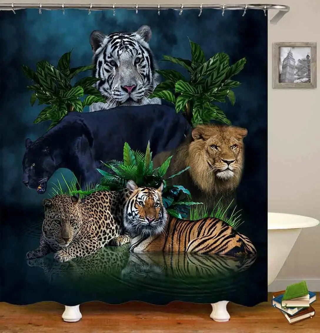 Ensemble Salle de bain Jungle Animaux-Déco Exotique