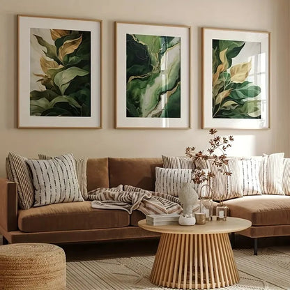 Affiche Plante Verte Abstraite-Déco Exotique