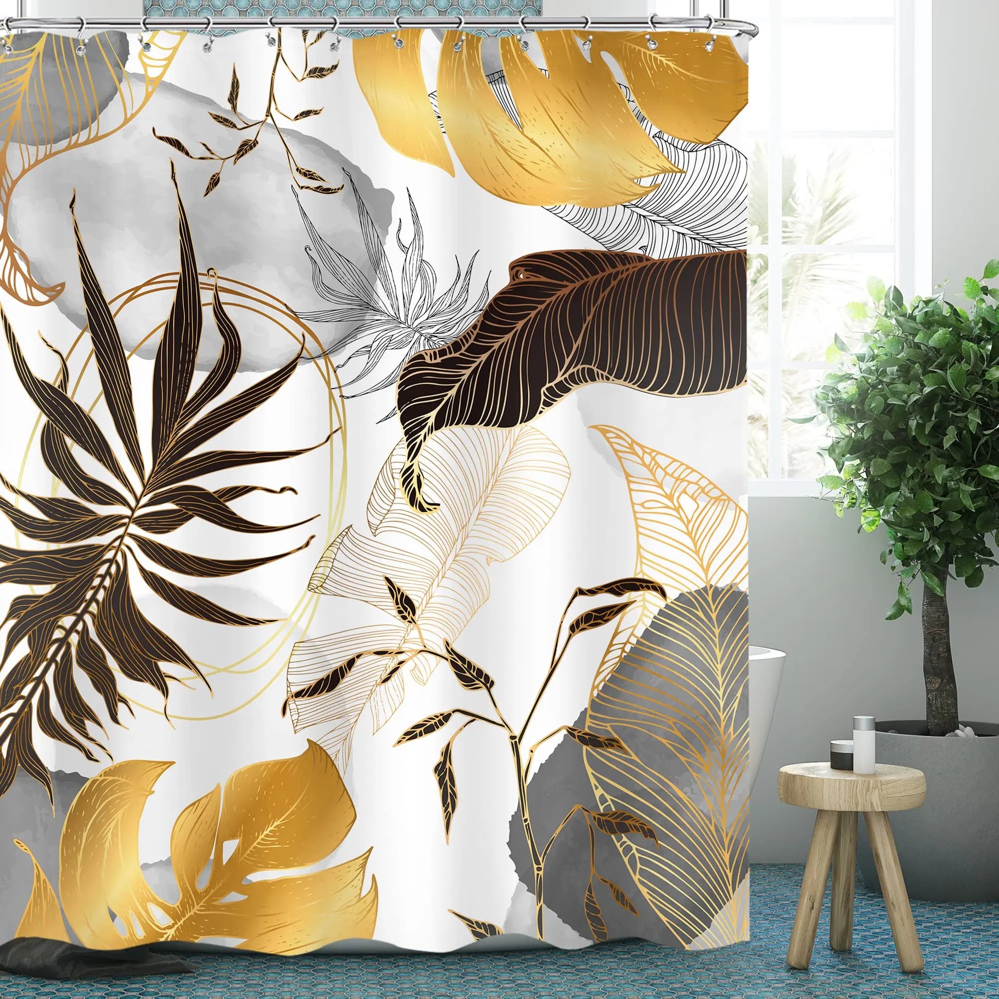 Rideau de douche Jungle Chic-Déco Exotique