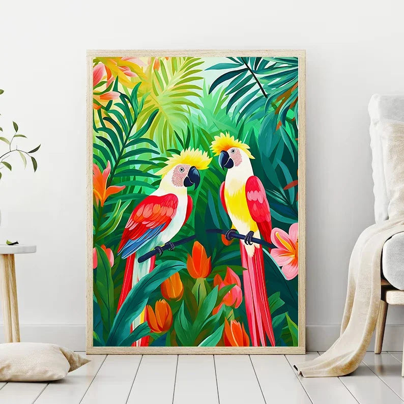 Poster Jungle Flashy-Déco Exotique