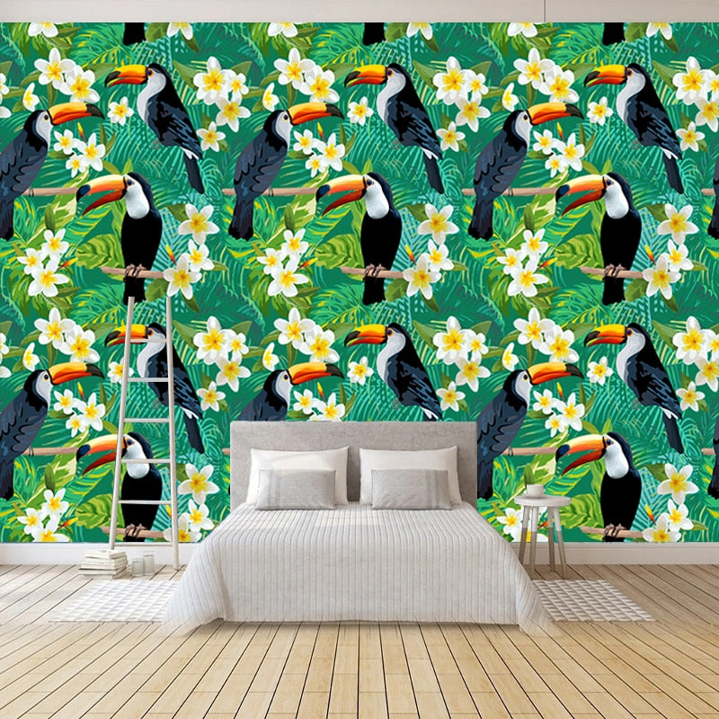 Papier peint Tropical Toucan Déco-exotique.fr