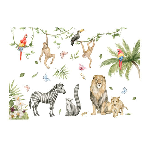 Stickers Animaux Jungle Safari Déco-exotique.fr