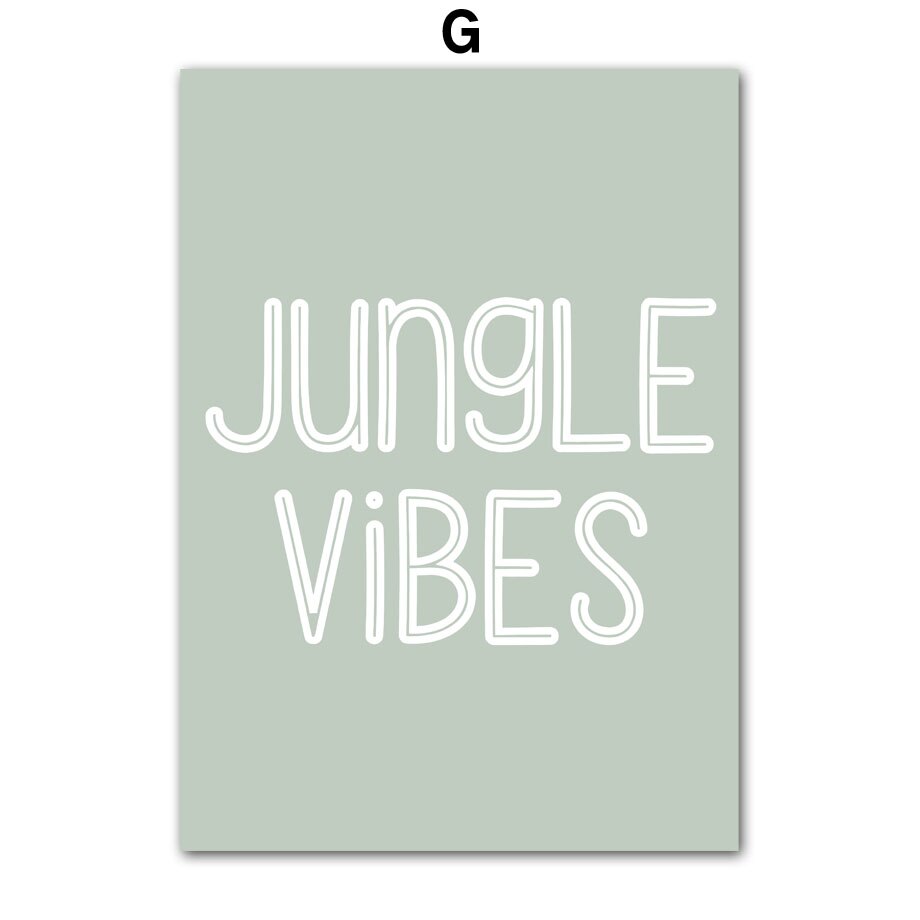 Affiche Jungle "Vibes" Déco-exotique.fr