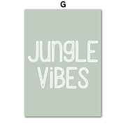 Affiche Jungle "Vibes" Déco-exotique.fr
