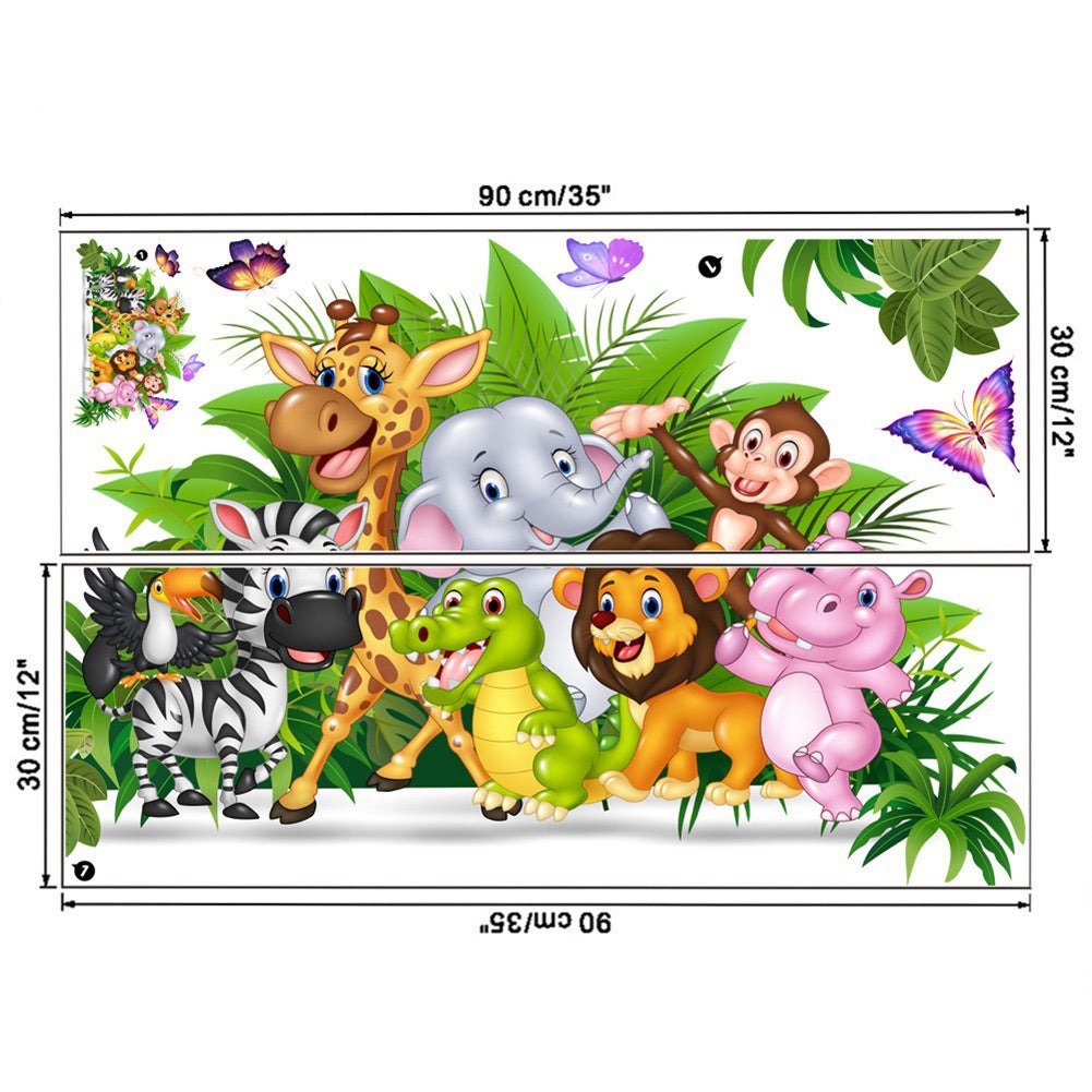 Stickers Animaux Jungle Rigolo Déco-exotique.fr