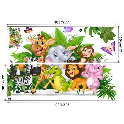Stickers Animaux Jungle Rigolo Déco-exotique.fr