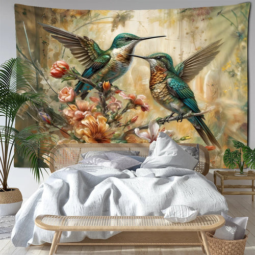 Tenture Vintage Colibri- Déco Exotique