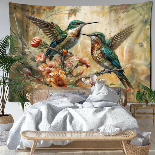Tenture Vintage Colibri- Déco Exotique
