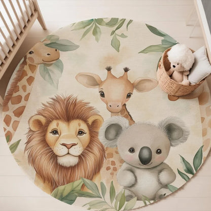 Tapis Animaux Jungle Bébé-Déco Exotique