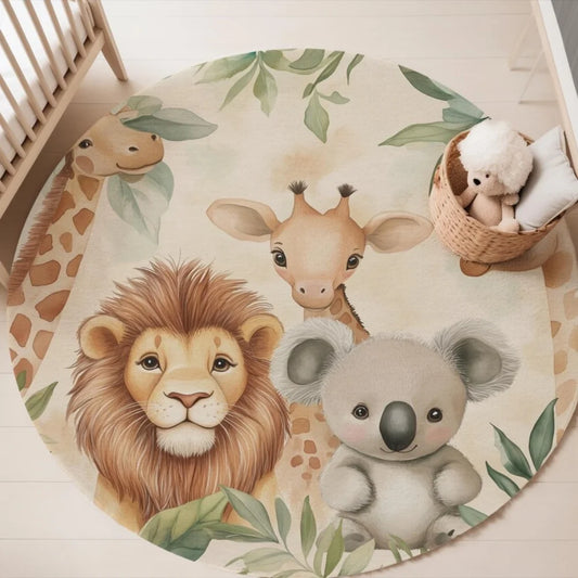 Tapis Animaux Jungle Bébé-Déco Exotique