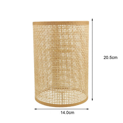 Abat jour Cylindrique Rotin Déco-exotique.fr