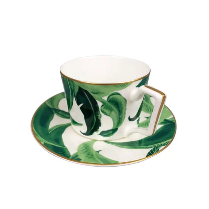 Vaisselle motif Feuille Bananier-Déco Exotique