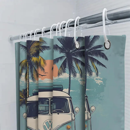Rideau de douche Tropical Sunset Van