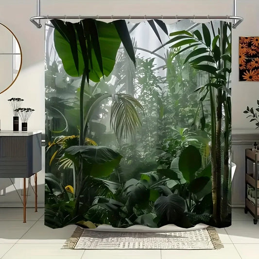 Rideau de douche Jungle Amazonie-Déco Exotique
