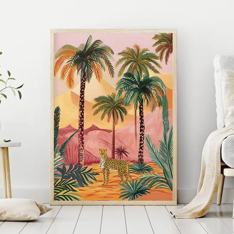 Poster Jungle Flashy-Déco Exotique