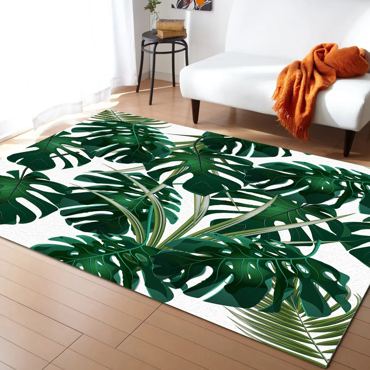 Tapis Jungle Feuille Monstera Déco-exotique.fr