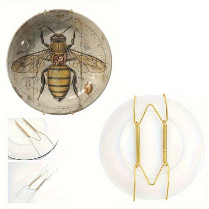 Assiette Murale motif Abeille-Déco Exotique