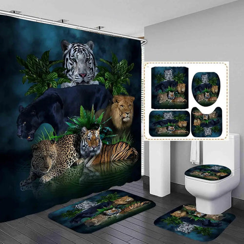 Ensemble Salle de bain Jungle Animaux-Déco Exotique