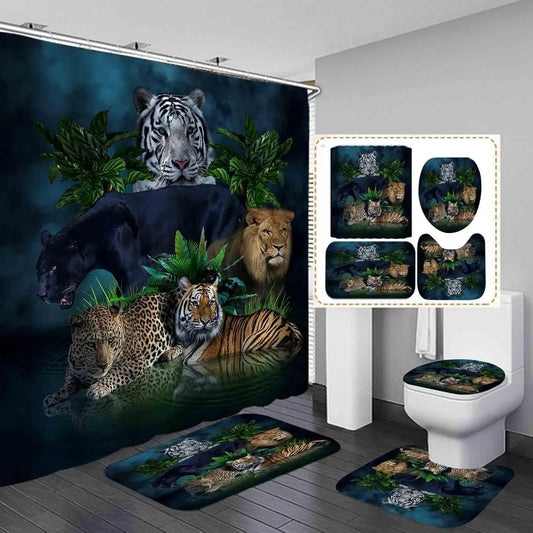Ensemble Salle de bain Jungle Animaux-Déco Exotique
