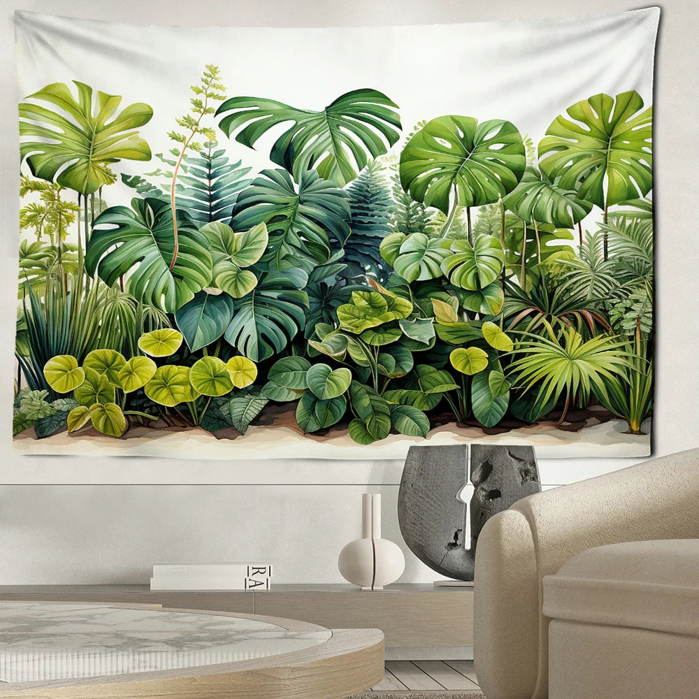 Tenture Feuillage Tropical- Déco Exotique