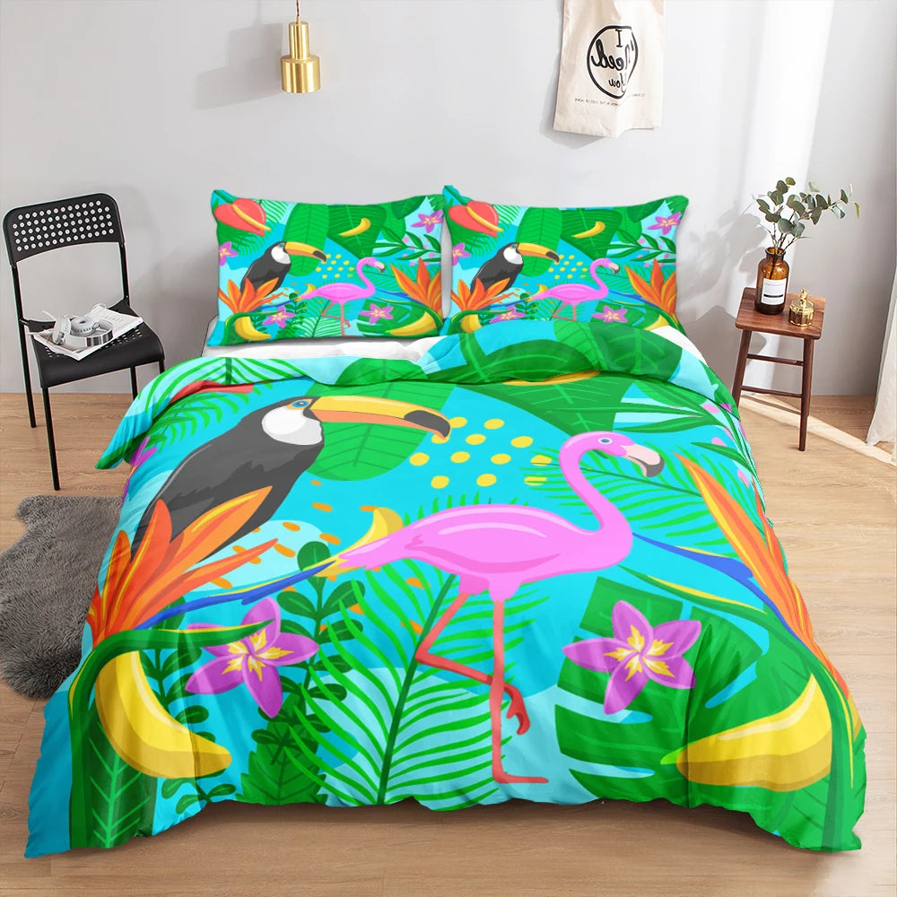 Housse de Couette Tropical Caraïbes Déco-exotique.fr