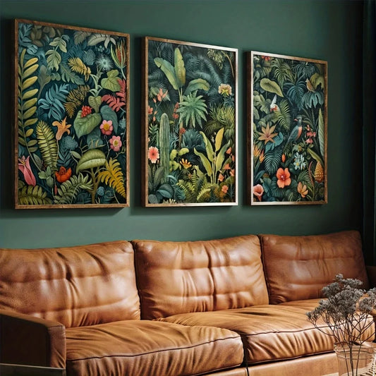Affiche Fleurs Vintage-Déco Exotique