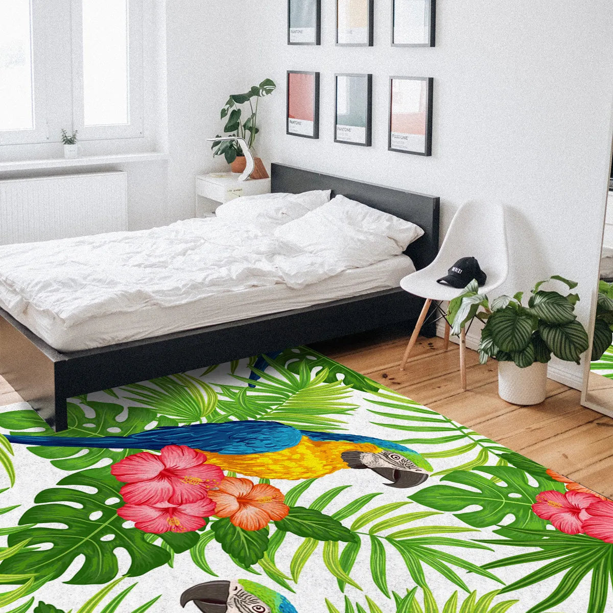 Tapis Jungle Tropicale Perroquet Déco-exotique.fr