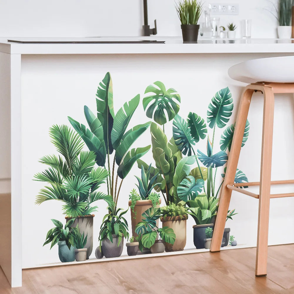 Stickers Plantes Tropicales en Pot Déco-exotique.fr