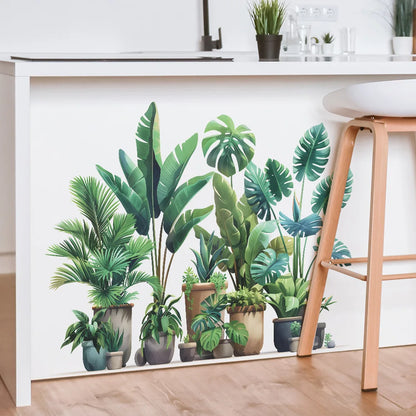 Stickers Plantes Tropicales en Pot Déco-exotique.fr