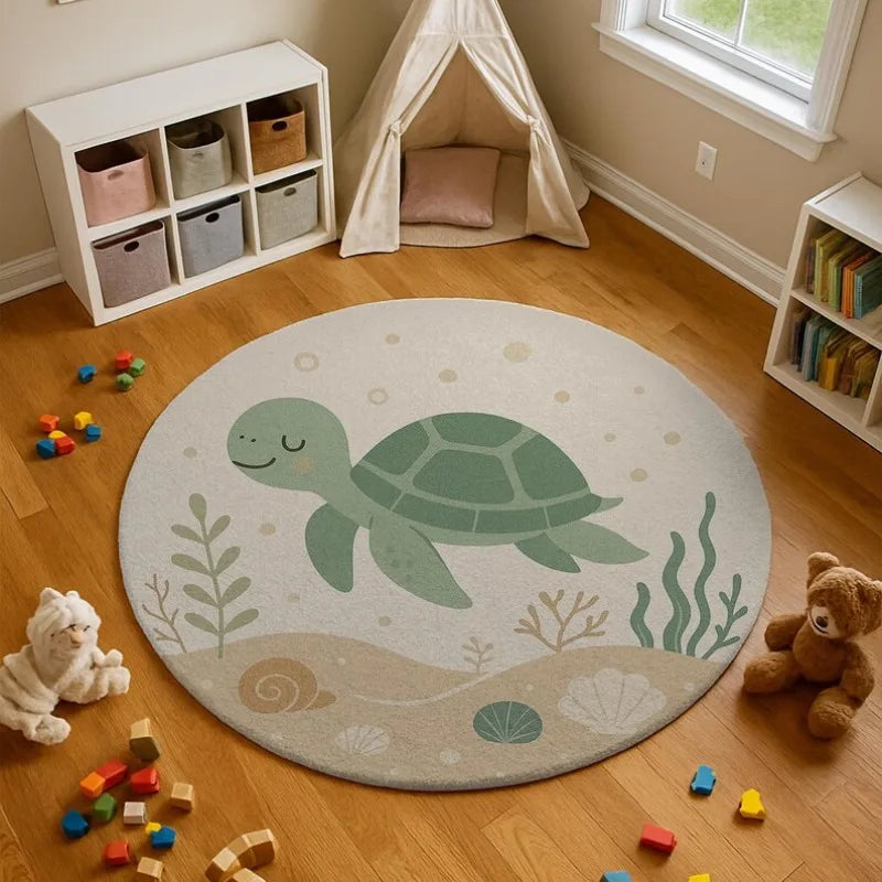 Tapis Tortue Bébé-Déco Exotique