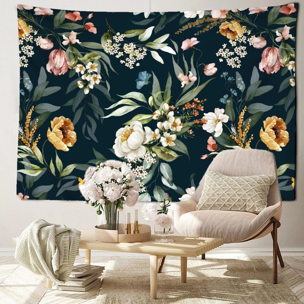 Tenture Vintage Fleur- Déco Exotique