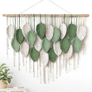 Tenture murale Macramé Plume Déco-exotique.fr