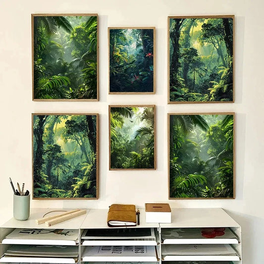 Affiche Forêt Luxuriante-Déco Exotique