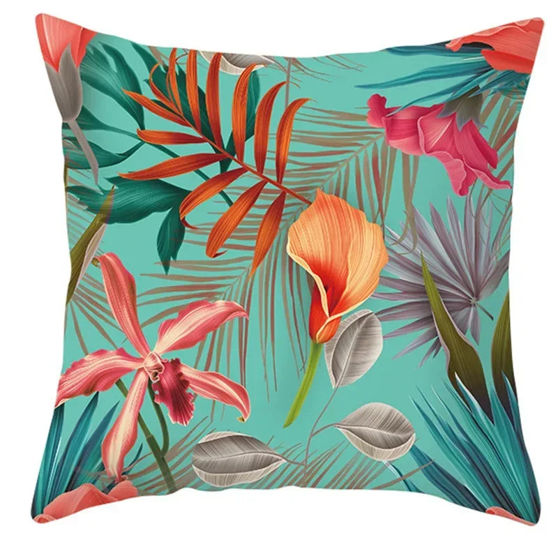 Coussin Fleurs Tropicales Déco-exotique.fr