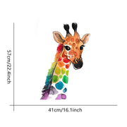 Stickers Girafe Multicolore Déco-exotique.fr