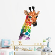Stickers Girafe Multicolore Déco-exotique.fr