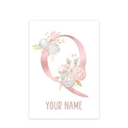 Poster Safari Bébé Rose Personnalisable Déco-exotique.fr