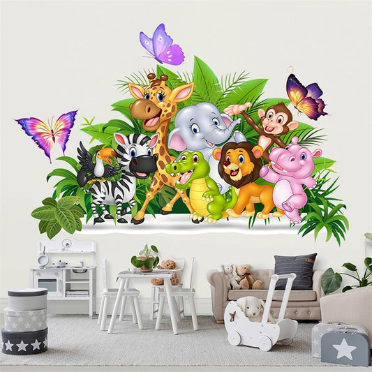 Stickers Animaux Jungle Rigolo Déco-exotique.fr