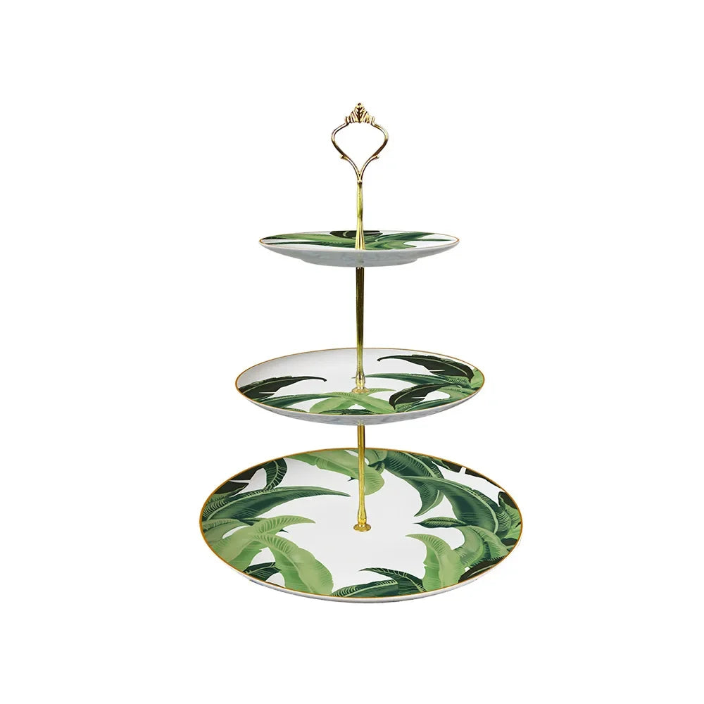 Vaisselle motif Feuille Bananier-Déco Exotique