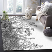 Tapis Exotique Noir et Blanc Déco-exotique.fr