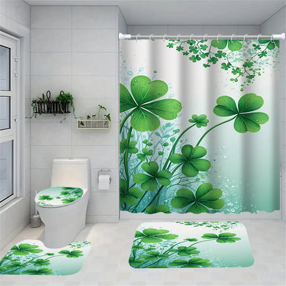 Rideau de douche Trefle - 4pièces-Déco Exotique